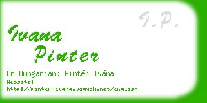 ivana pinter business card